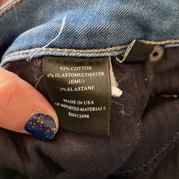 Parker Smith Light Wash Ankle Raw Hem High Waist Skinny Jeans Size 2/26 - Picture 12 of 13